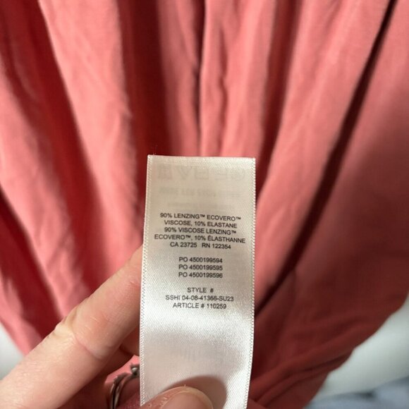 Aritzia Wilfred Stabat Scoop Neck Midi Dress Earthen Red Size Medium - Picture 8 of 8